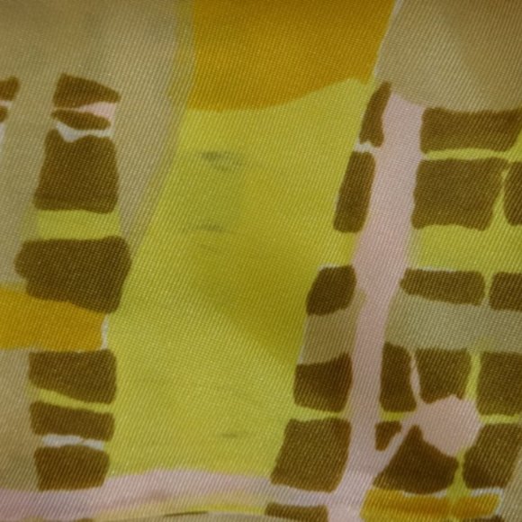 Scarves 70s True Vintage Silk/Rayon Three (3) Long 45-60 inches long see flaw - Picture 6 of 8